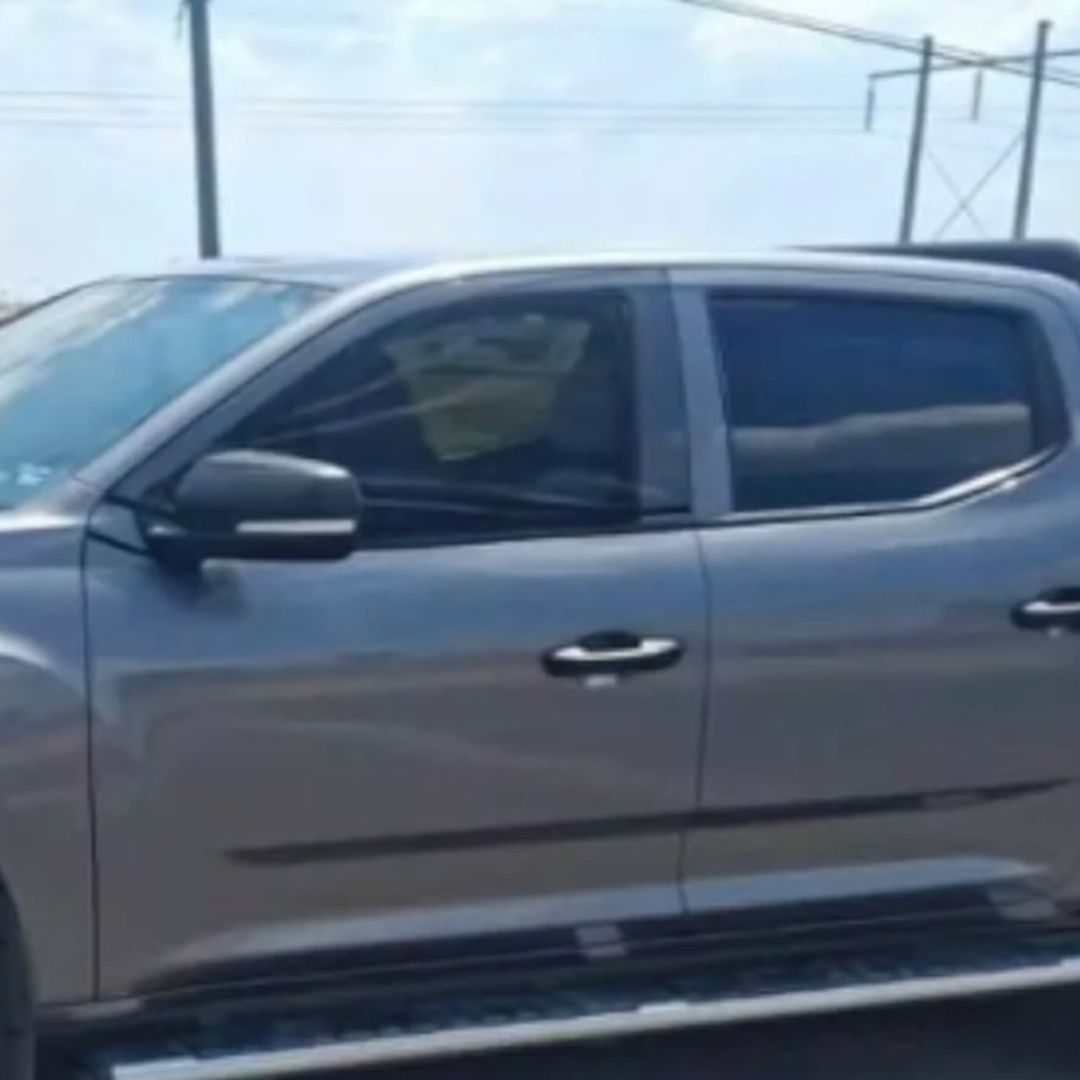 Los hombres viajaban en esta camioneta.